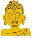 VSCO Girl Buddha and Lotus cursor