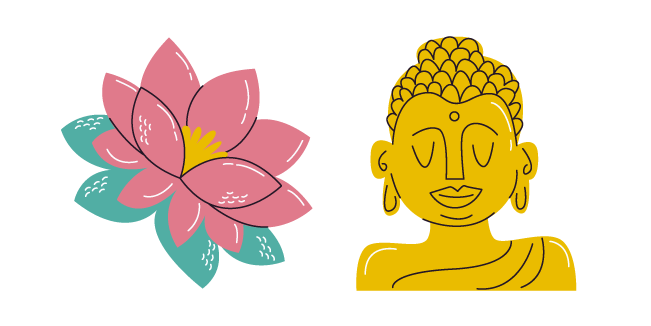 VSCO Girl Buddha and Lotus