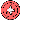 VSCO Girl Cactus Pin Cushion and Button cursor