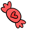 VSCO Girl Candy and Bouquet of Flowers pointer