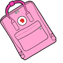 VSCO Girl Cap and Kanken Backpack cursor