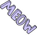 VSCO Girl Cat Paws and Meow cursor