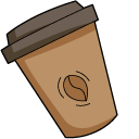 VSCO Girl Coffee and Cinnamon Bun pointer