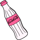 VSCO Girl Coke Bottle and Van pointer