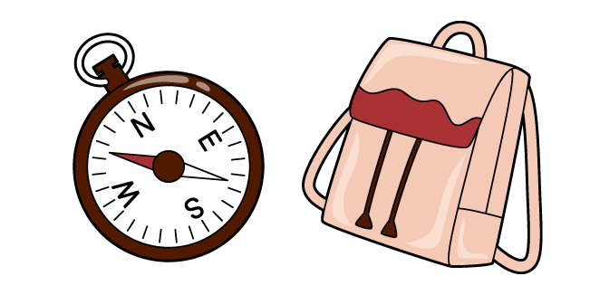 VSCO Girl Compass and Backpack