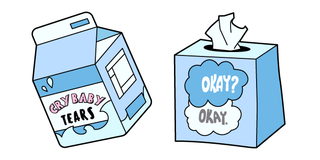 VSCO Girl Crybaby Tears and Napkins