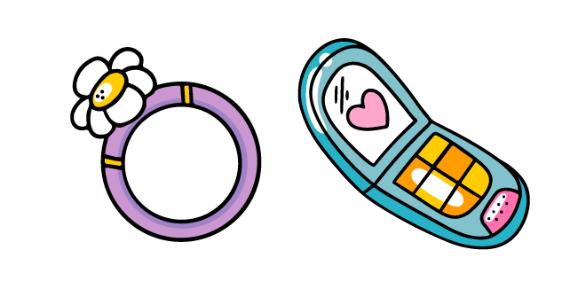 VSCO Girl Daisy Ring and Phone