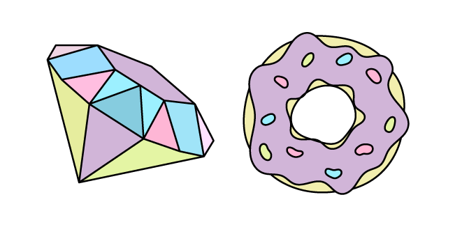 VSCO Girl Diamond and Donut