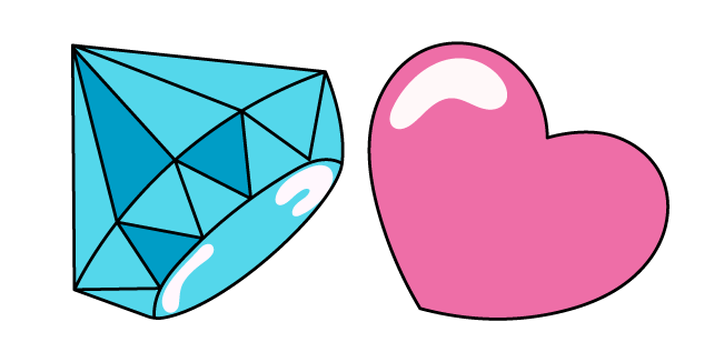 VSCO Girl Diamond and Heart