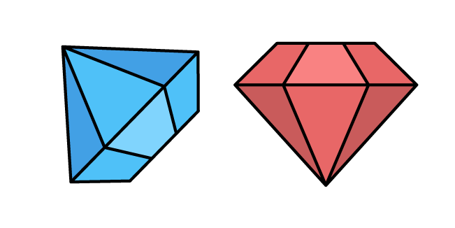 VSCO Girl Diamond and Ruby