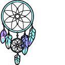 VSCO Girl Dream Catcher and Crystal cursor