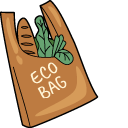 VSCO Girl Eco Bag and Toothbrush pointer