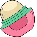 VSCO Girl EOS Lip Balm Strawberry Sorbet pointer