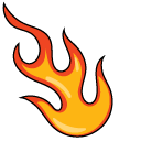 VSCO Girl Fire and Sunny-Side Up Fried Egg pointer