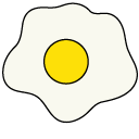 VSCO Girl Fire and Sunny-Side Up Fried Egg cursor
