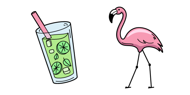 VSCO Girl Flamingo and Lemonade