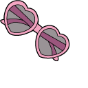 VSCO Girl Globe and Sunglasses pointer