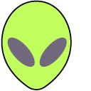 VSCO Girl Green Alien and UFO cursor