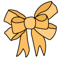 VSCO Girl Green and Yellow Bows cursor