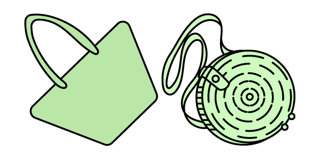 VSCO Girl Green Handbags