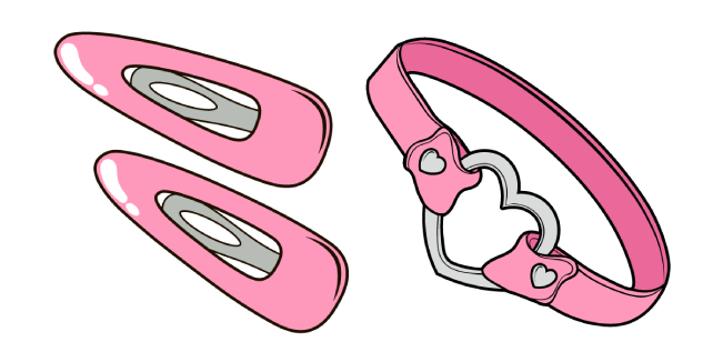 VSCO Girl Hairpins and Choker