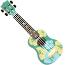 VSCO Girl Hawaii Surfboard and Ukulele cursor