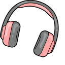 VSCO Girl Headphones and Bubble Tea cursor