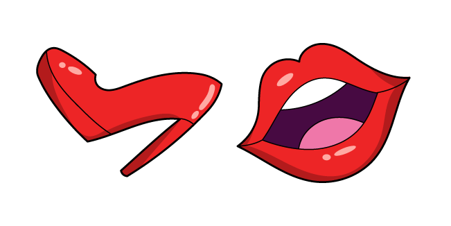 VSCO Girl Heels and Red Lips