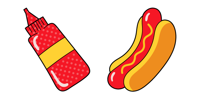 VSCO Girl Hotdog and Ketchup