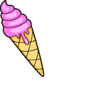 VSCO Girl Ice Cream and Hat pointer