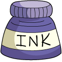 VSCO Girl Ink Pen and Ink Jar cursor