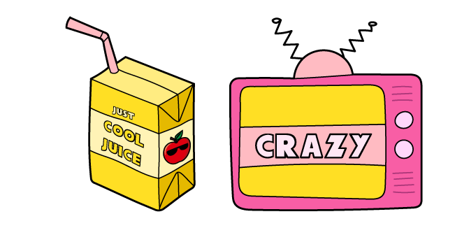 VSCO Girl Juice Box and Crazy TV