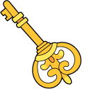 VSCO Girl Key and King Crown pointer