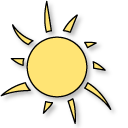 VSCO Girl Kite and Sun cursor