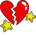 VSCO Girl Lightning and Broken Heart cursor