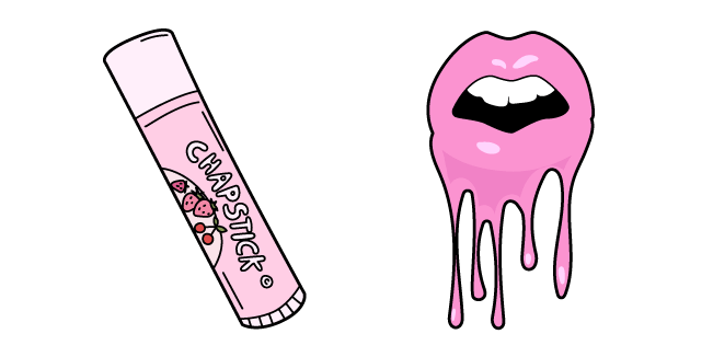 VSCO Girl Lip Balm and Dripping Lips