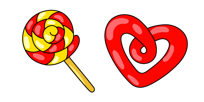 VSCO Girl Lollipop and Licorice Heart