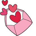 VSCO Girl Love Letter and Hearts pointer