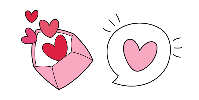 VSCO Girl Love Letter and Hearts