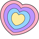 VSCO Girl Love Rain and Heart cursor