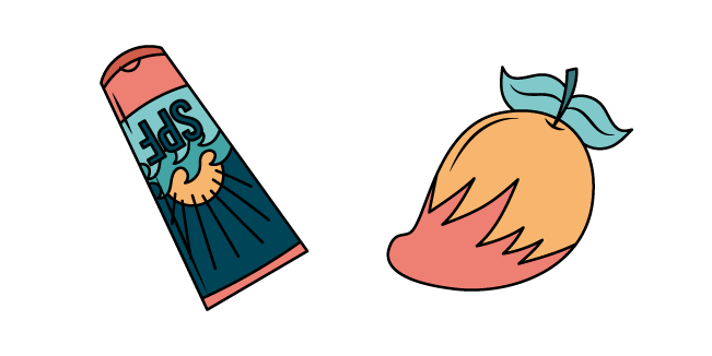 VSCO Girl Mango and SPF Cream