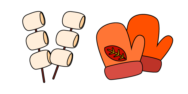 VSCO Girl Marshmallows and Mitts