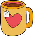 VSCO Girl Mittens and Tea cursor