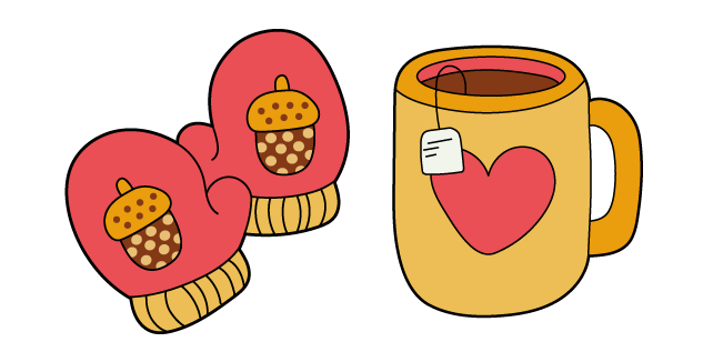 VSCO Girl Mittens and Tea