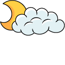 VSCO Girl Moon and Sun Behind a Cloud pointer