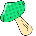 VSCO Girl Mushroom and Apple pointer