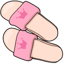 VSCO Girl Nail Polish and Slippers cursor