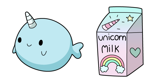 VSCO Girl Narwhal and Unicorn Milk