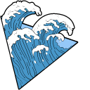 VSCO Girl Ocean Waves and Shell pointer