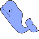 VSCO Girl Ocean Waves and Whale cursor